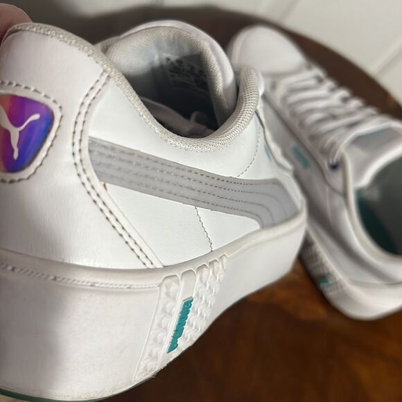 🔥🔥 PUMA SMASH v2 Platform Sneakers - Women Sz 10 - EXCELLENT No Flaws! - Picture 8 of 11